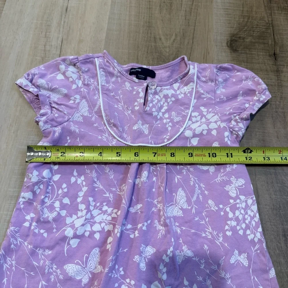 Baby Gap Girls  Light Purple Floral Dress size 5 Toddler